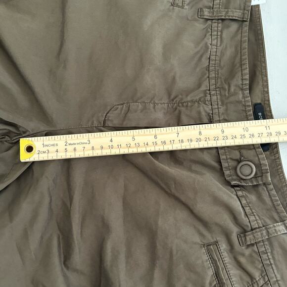 BCBG MAXAZRIA Womens Size 12 Olive Green 100% Cotton Soft Loose Fit Pants - Picture 7 of 11